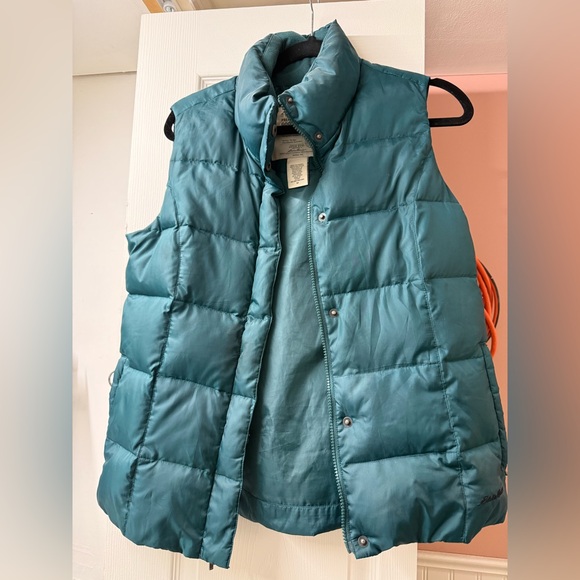 Eddie Bauer Jackets & Blazers - Eddie Bauer Goose Down Puffer Vest – Teal – Women’s Small